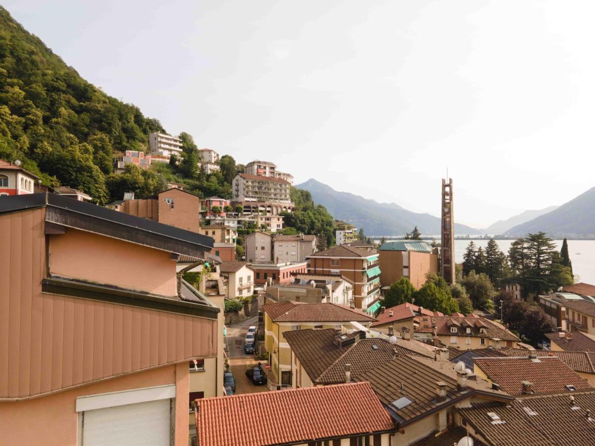 Casa Madlen - Bright Attic With Marvelous View Apartment Campione dʼItalia Екстериор снимка